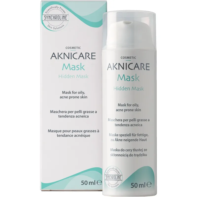 Synchroline Aknicare Hidden Mask Μάσκα Προσώπου για Λιπαρό Δέρμα με Τάση Ακμής με Αντλία 50ml
