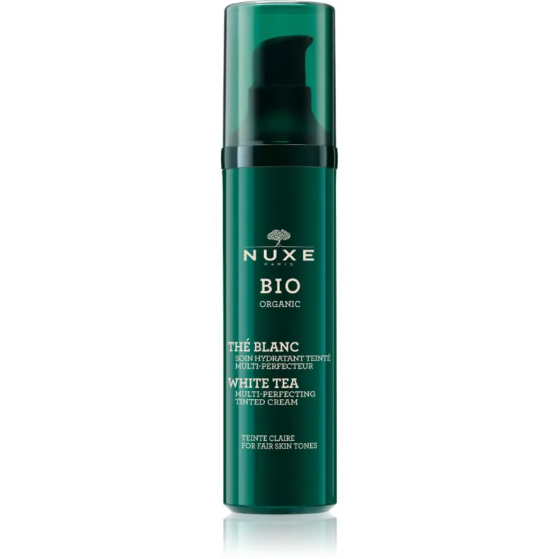 Nuxe Bio Organic Tinted Cream ενυδατική κρέμα με χρώμα προσώπου απόχρωση Light 50 ml