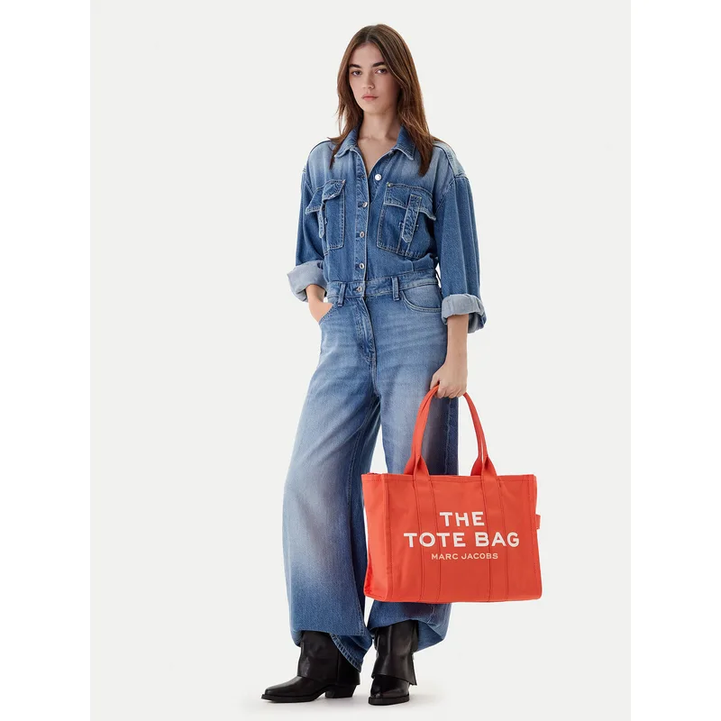 Τσάντα Marc Jacobs The Canvas Large Tote Bag M0016156 Πορτοκαλί