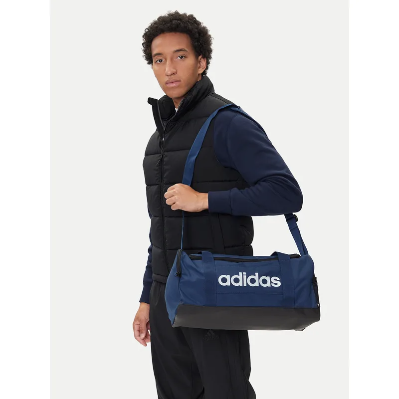 Σάκος adidas Linear Duffel Bag Small IN6111 Σκούρο μπλε