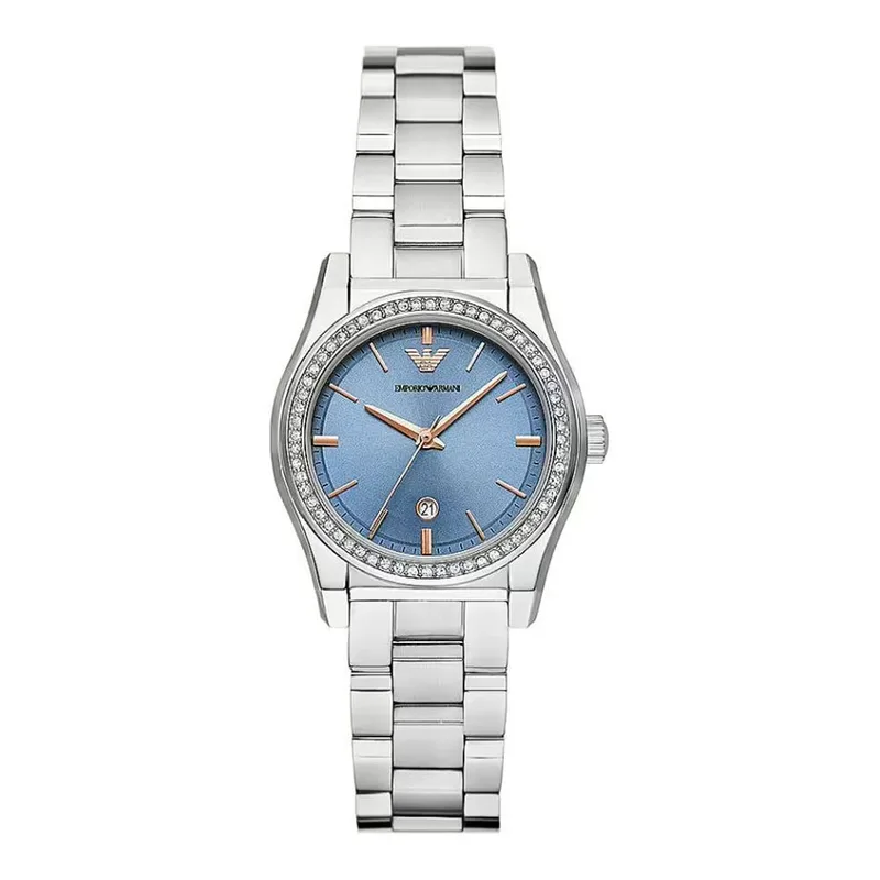 EMPORIO ARMANI Federica Crystals Silver Stainless Steel Bracelet AR11593