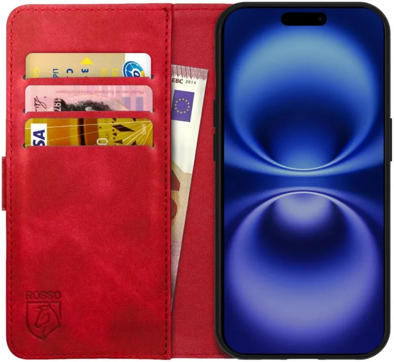 Θήκη Apple iPhone 16 - Κόκκινο Element PU Πορτοφόλι - Red (8719246453816)