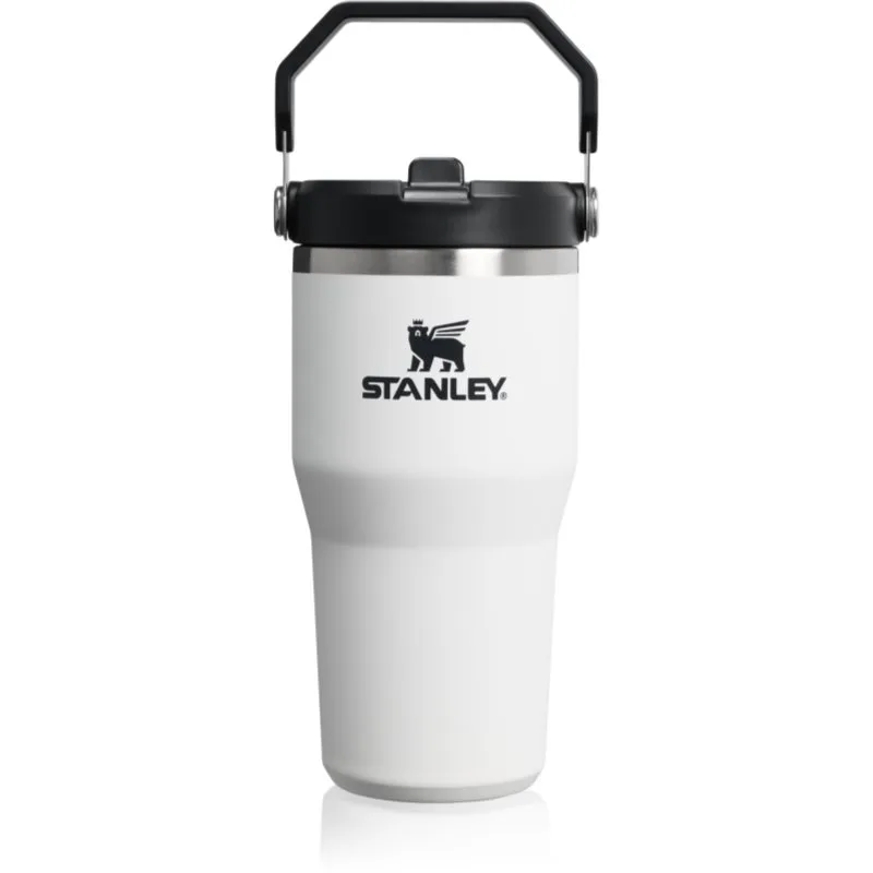 Stanley IceFlow™ Flip Straw 2.0 Tumbler θερμός από ανοξείδωτο ατσάλι Chalk 590 ml