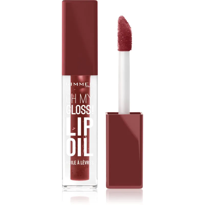 Rimmel Oh My Gloss! Lip Oil Έλαιο για τα χείλη με ενυδατικό αποτέλεσμα απόχρωση 008 Deep Cherry 4.5 ml