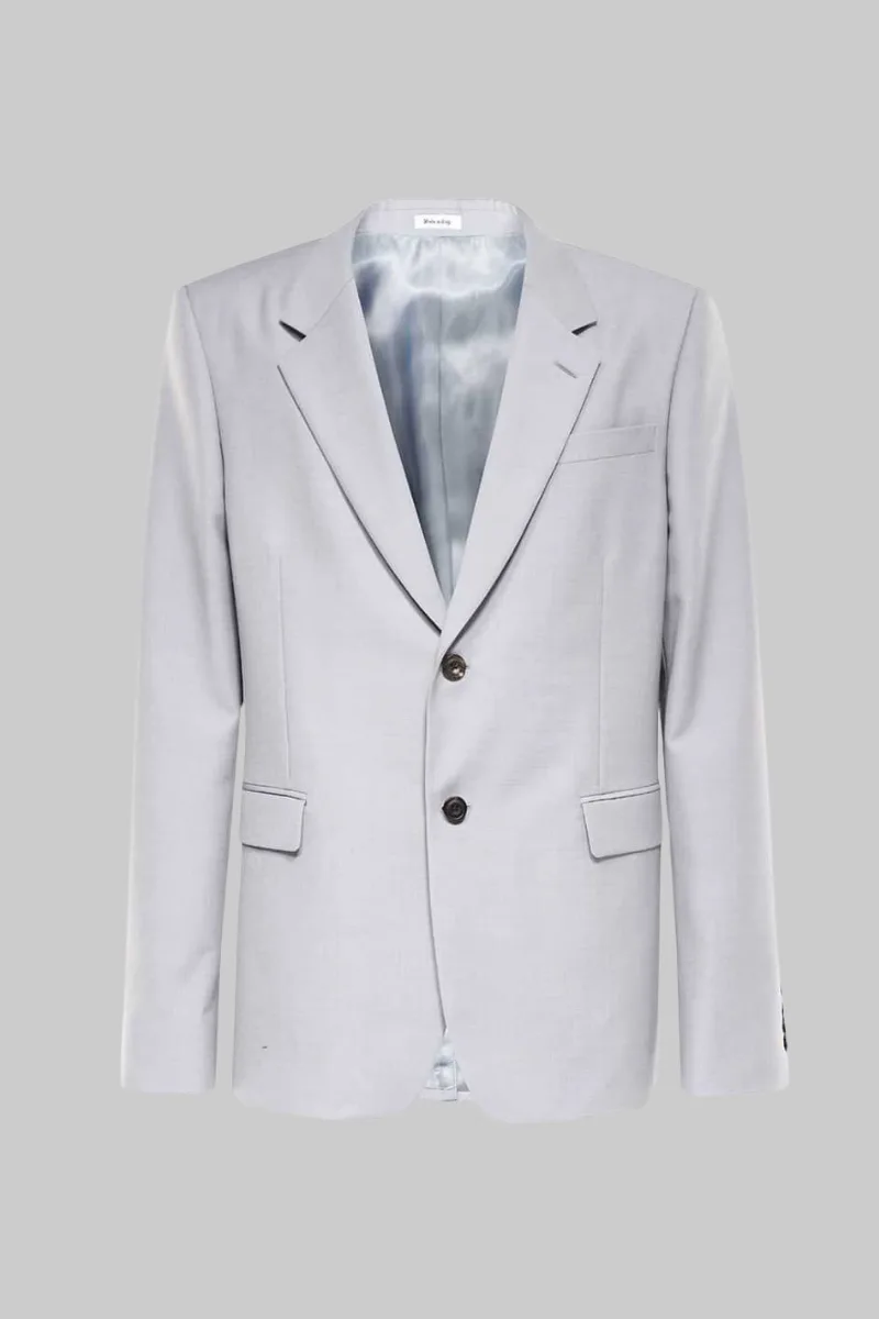 ALEXANDER MCQUEEN Ανδρικό Γκρι Light Grey Tailored Jacket