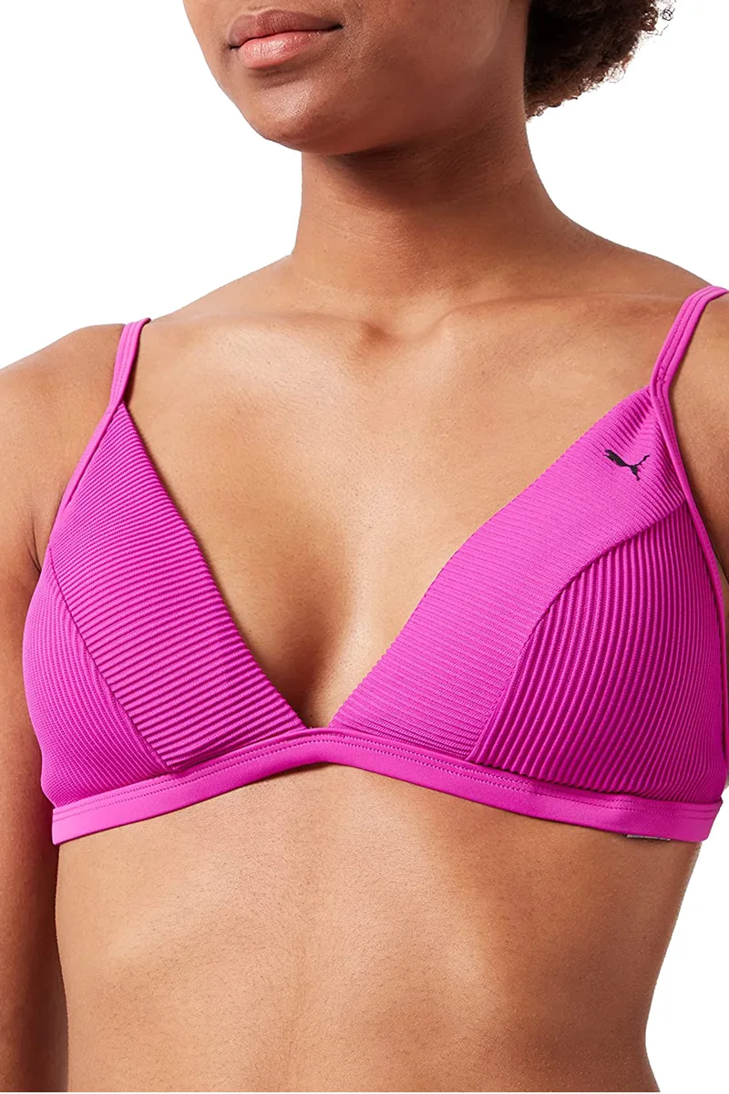 Μαγιό Μπικίνι Puma Ribbed Triangle Top 701211041-002 Γυναικείο