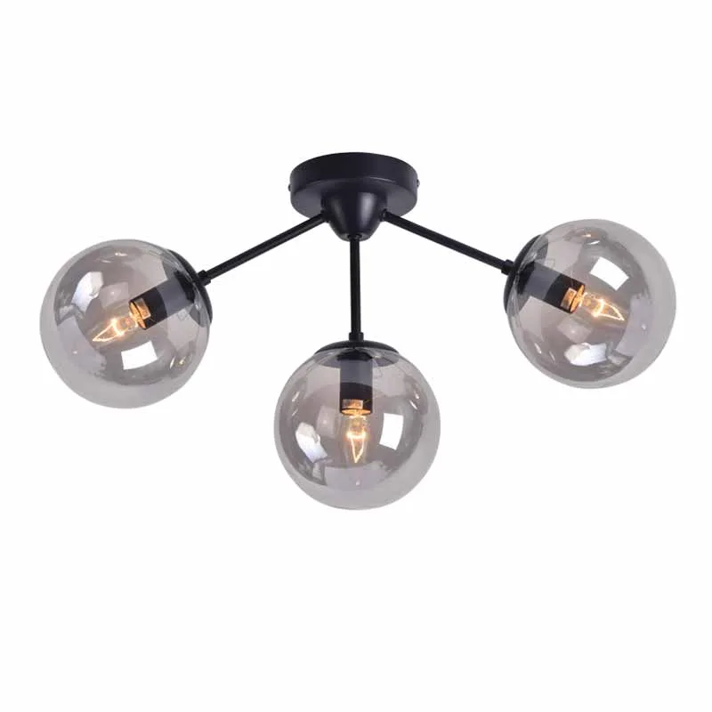 Φωτιστικό Οροφής Τρίφωτο Aca Bombay OD807003C Black Matt