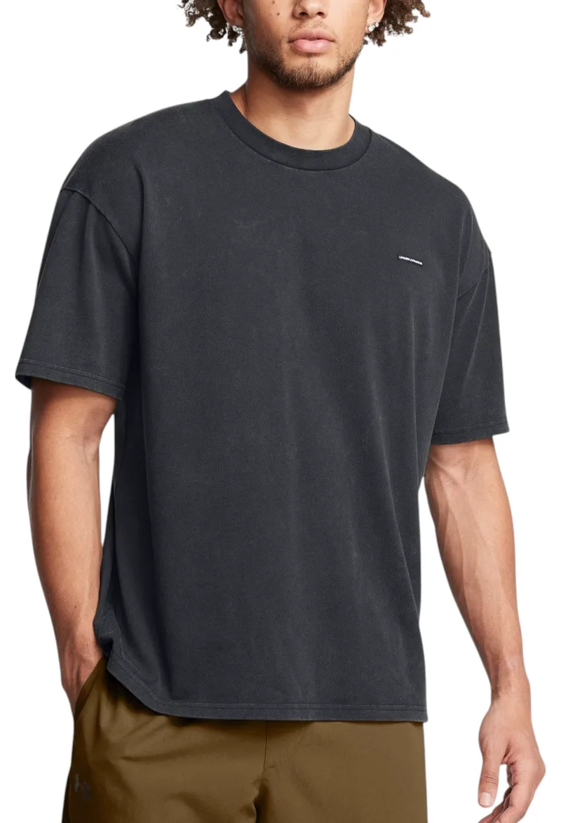 Μπλούζα Κοντομάνικη Under Armour HW OS Logo Wash SS 1389147-001 Ανδρικό