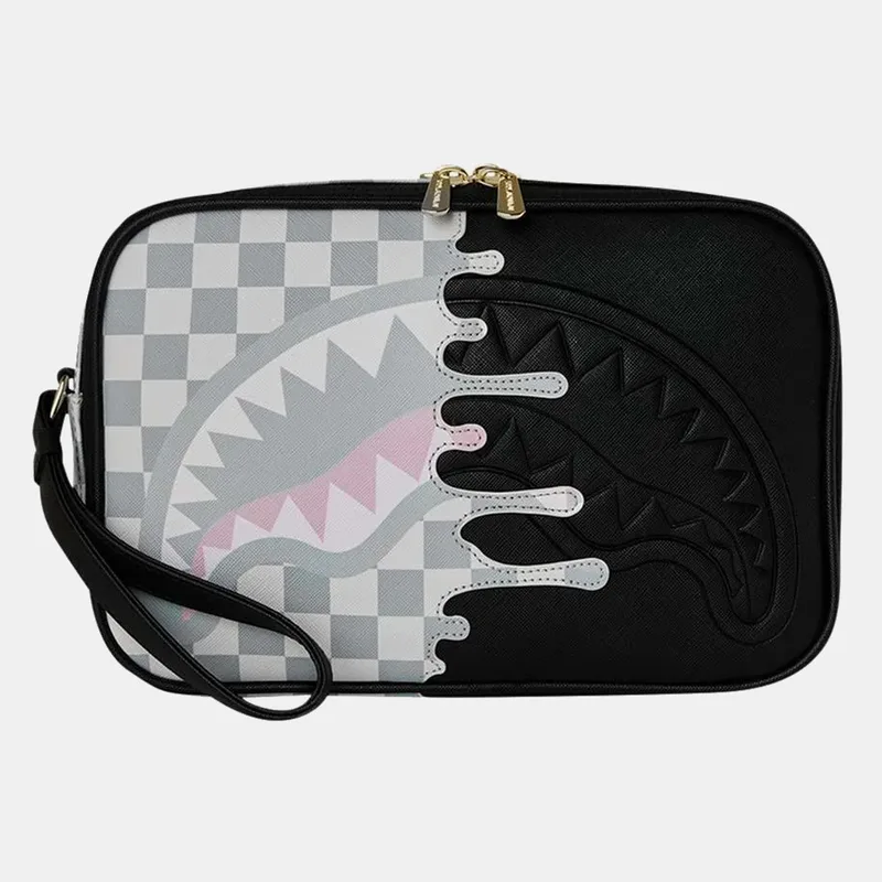 Sprayground Cream Check Unfinished Shark Νεσεσέρ (9000278179_1523)