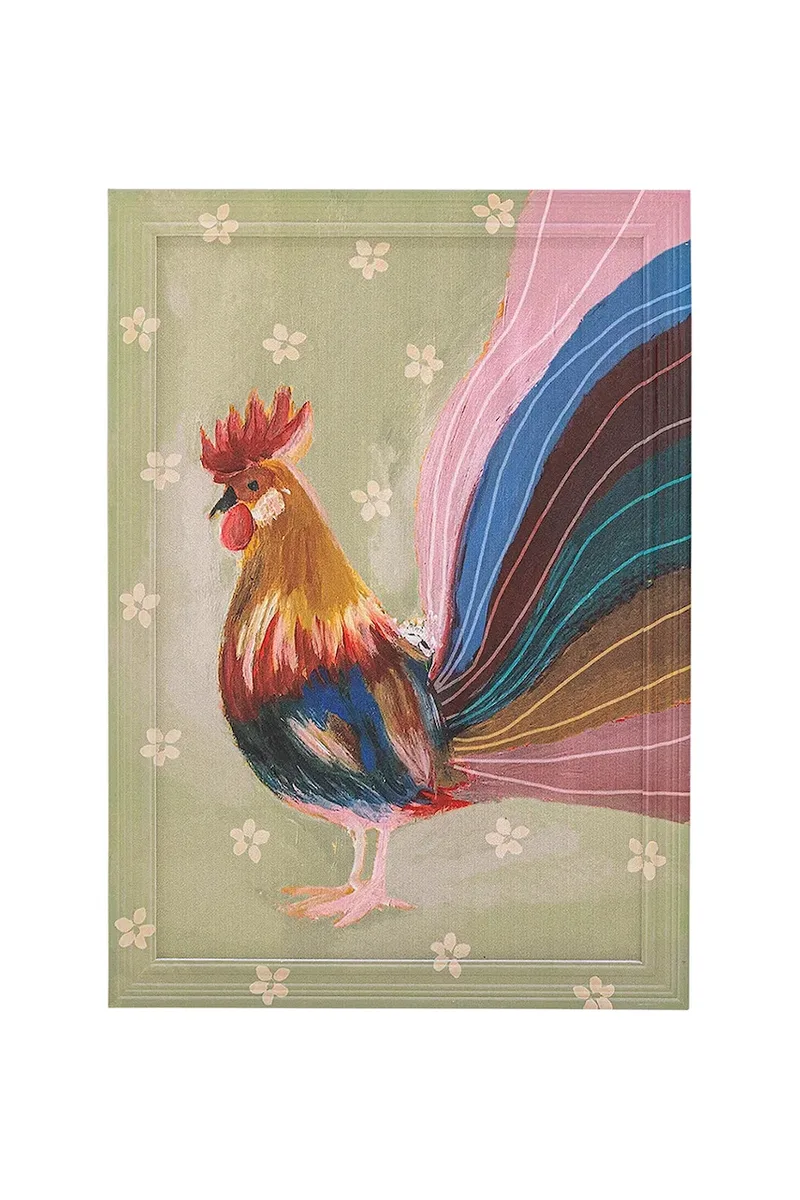 Διακοσμητικό τοίχου σε κορνίζα Bloomingville Hanaia 35,5 x 50 x 2 cm