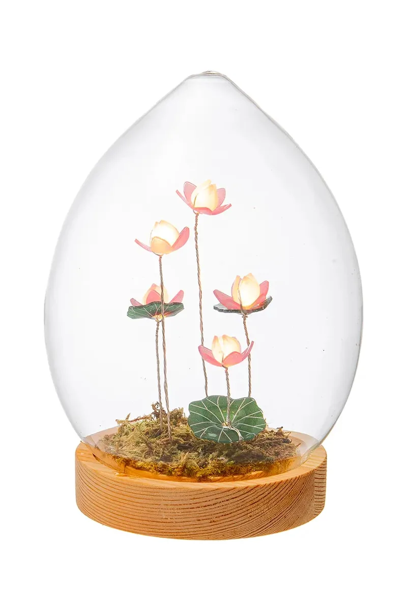 Palais Royal διακοσμητικό LED επιδαπέδιο από γυαλί 12 x 17 cm