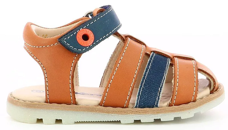 ΠΑΠΟΥΤΣΟΠΕΔΙΛΑ KICKERS NONOSTI 858420 ΚΑΜΕΛ/ΣΚΟΥΡΟ ΜΠΛΕ (EU:20)