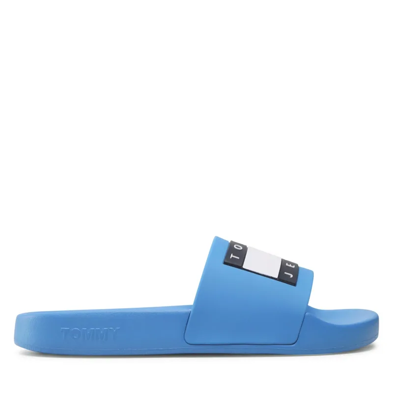 Παντόφλες Tommy Jeans Flag Pool Sld Ess EN0EN02115 Μπλε