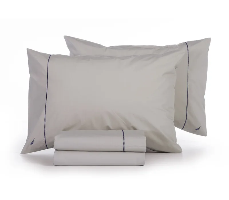 Σετ Σεντόνια Διπλά 4 Τεμαχίων Nef-Nef Nau Wave Solid Linen 200x280