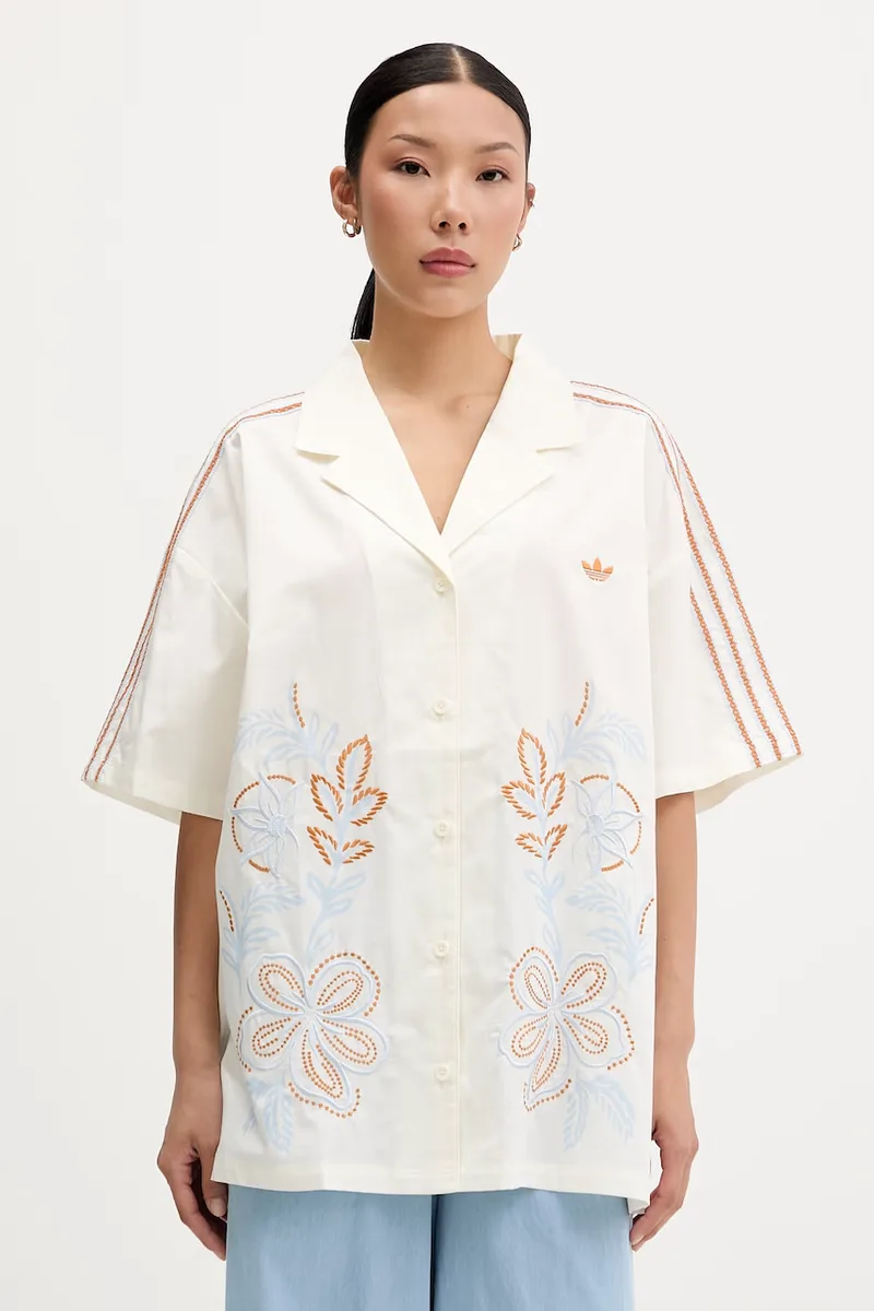 adidas Originals πουκάμισο γυναικείο βαμβακερό Resort