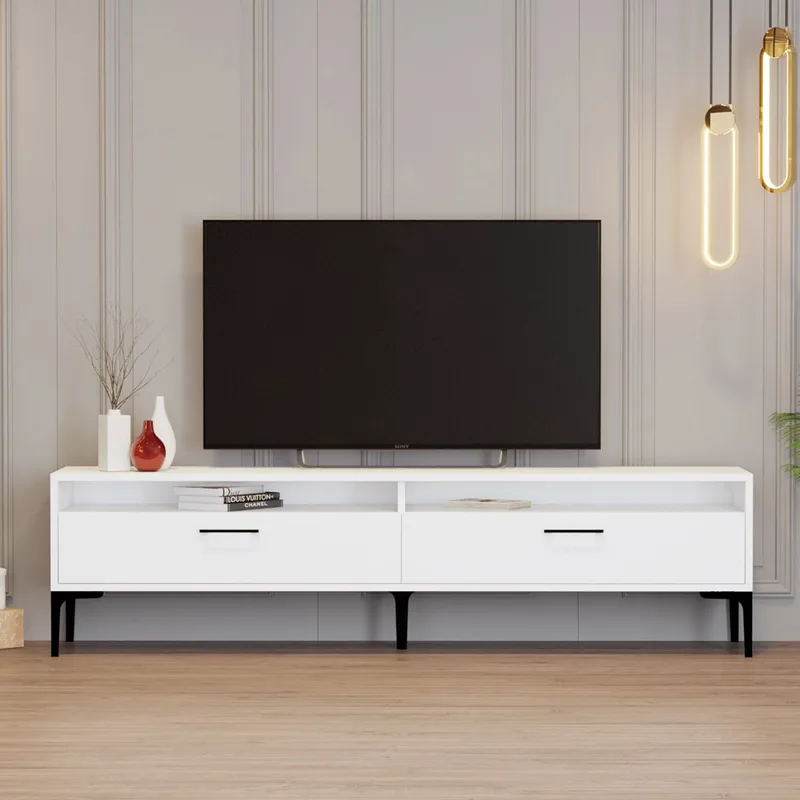 Έπιπλο Τηλεόρασης Istanbul 2 - White 845Hct5521 (180x35x47 cm)