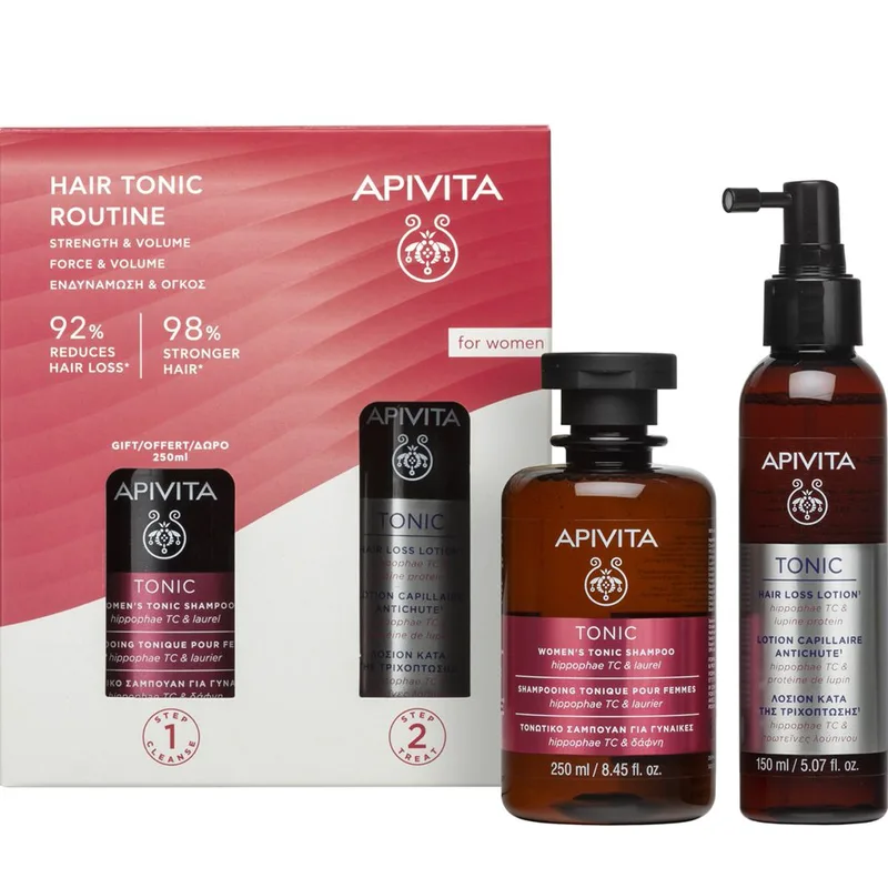Apivita Promo Tonic Hair Loss Lotion 150ml & Δώρο Women's Tonic Shampoo 250ml
