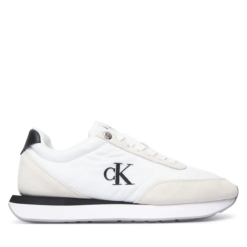 Αθλητικά Calvin Klein Retro Runner Ess Mix Mat Wmn YW0YW01990 Λευκό