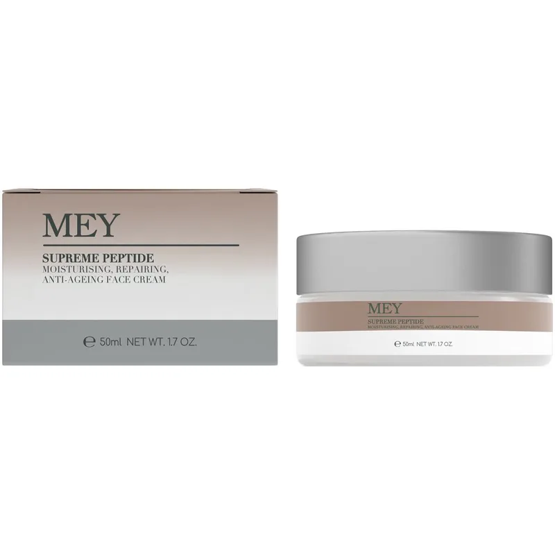 Mey Supreme Peptide Moisturising Repairing Anti-Ageing Face Cream Αντιγηραντική Κρέμα Προσώπου 24ωρης Δράσης, Κυτταρικής Αναγέννησης, Προστασίας & Ενυδάτωσης για Όλες τις Επιδερμίδες 50ml