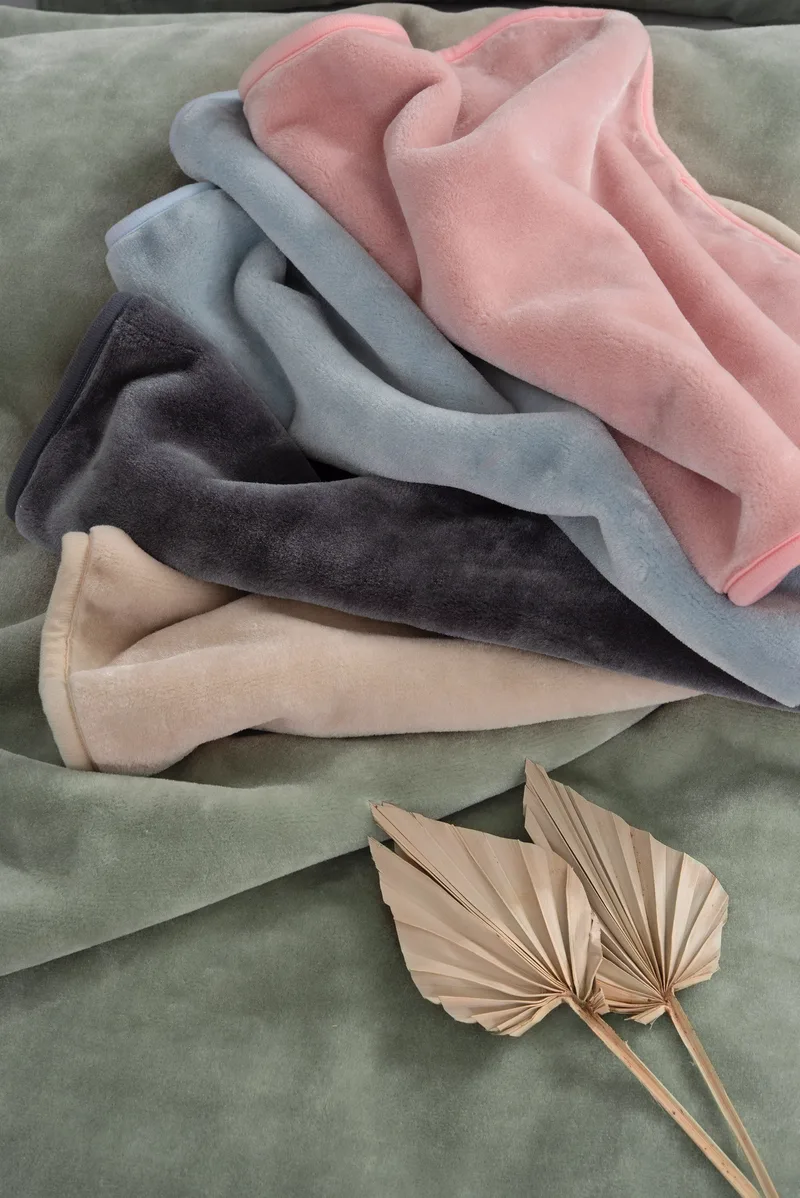 Κουβέρτα Βελουτέ Υπέρδιπλη Palamaiki Dream Velour/2 Μπεζ 220x240
