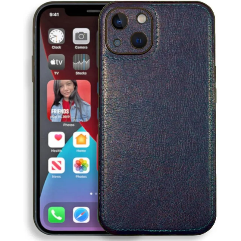 Θήκη iPhone 14 Plus Bodycell Prestige Backcover με Πλαίσιο Κάμερας - Blue (5206015068287)