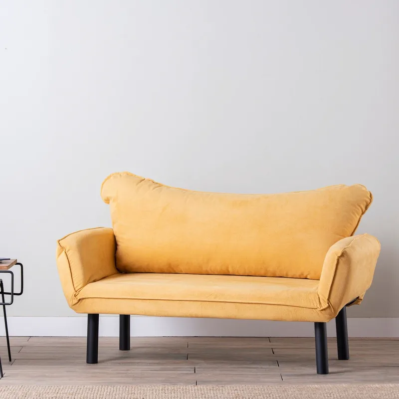 Διθέσιος Καναπές-Κρεβάτι Chatto - Mustard 859Ftn1241 (150x75x70)