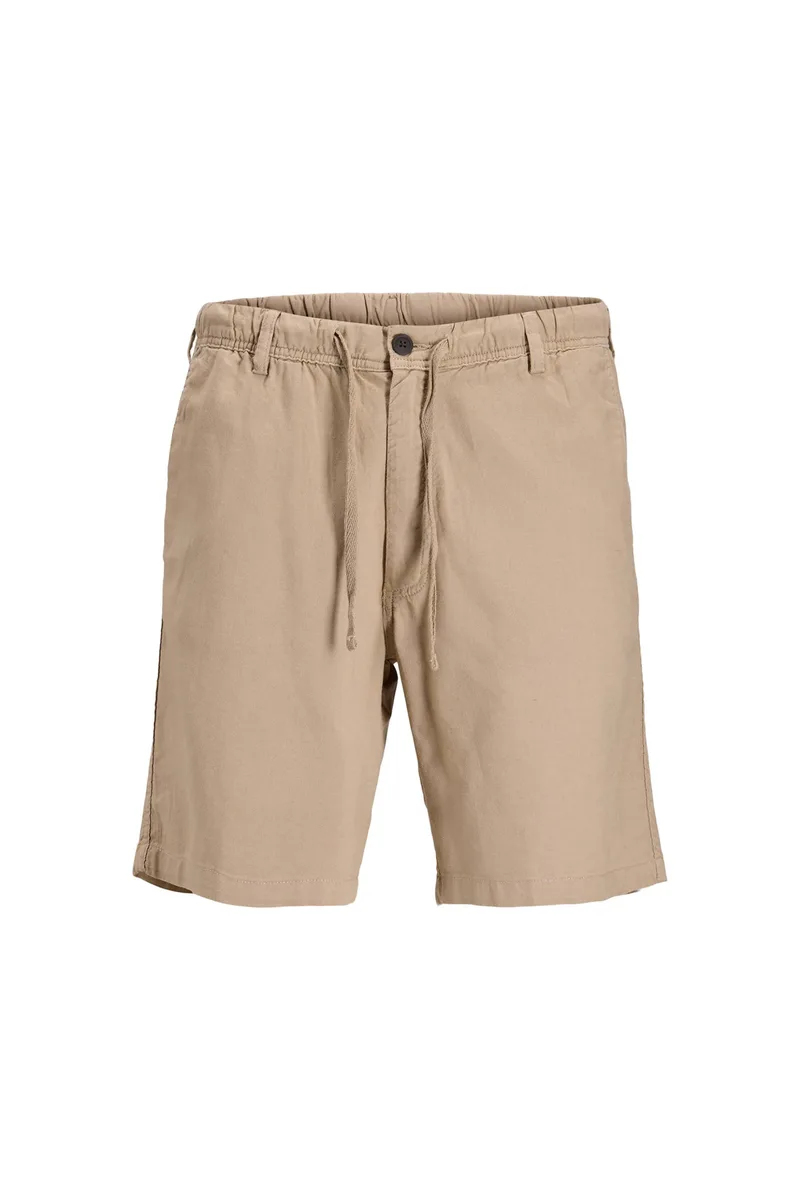 JACK & JONES ανδρική βερμούδα με ελαστική μέση Relaxed Fit - 12292332 Καμηλό
