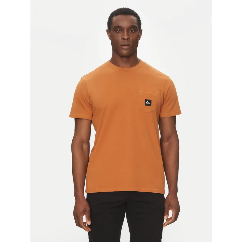 Quiksilver T-Shirt EQYZT08035 Καφέ Regular Fit