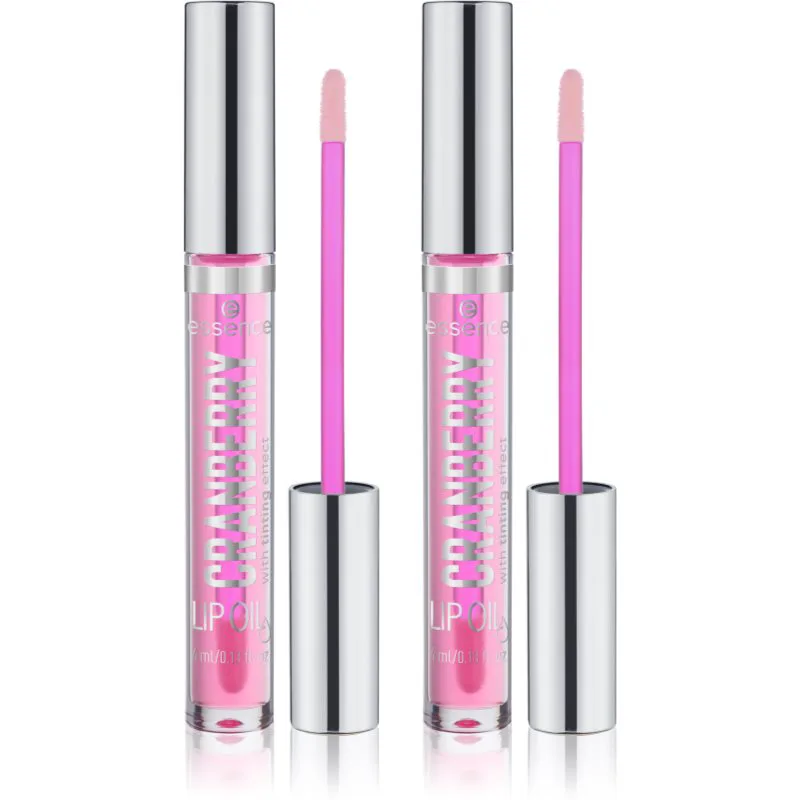 essence Cranberry DUO Έλαιο για τα χείλη διπλή συσκευασία