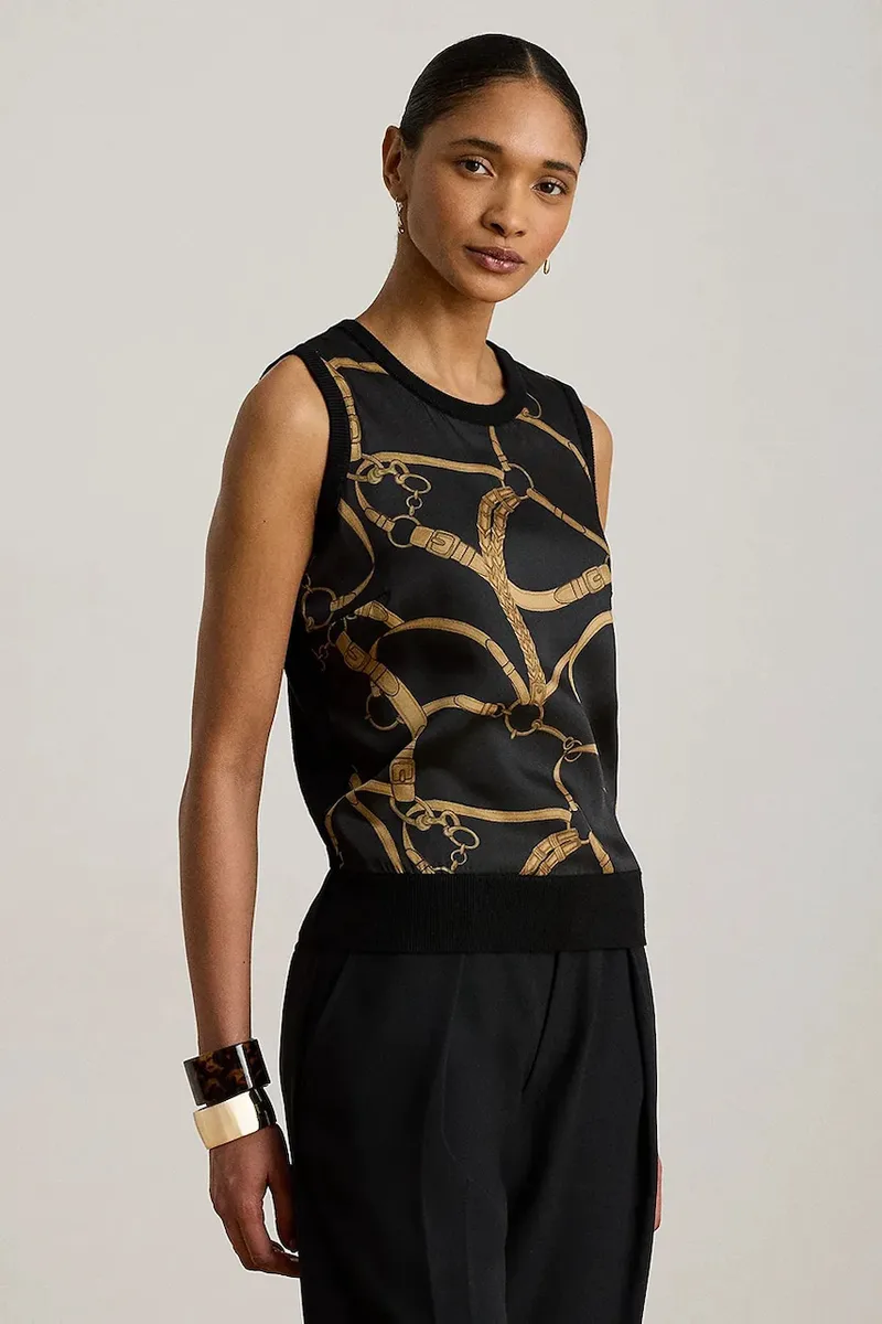 Lauren Ralph Lauren πουλόβερ με κοντό μανίκι γυναικείο