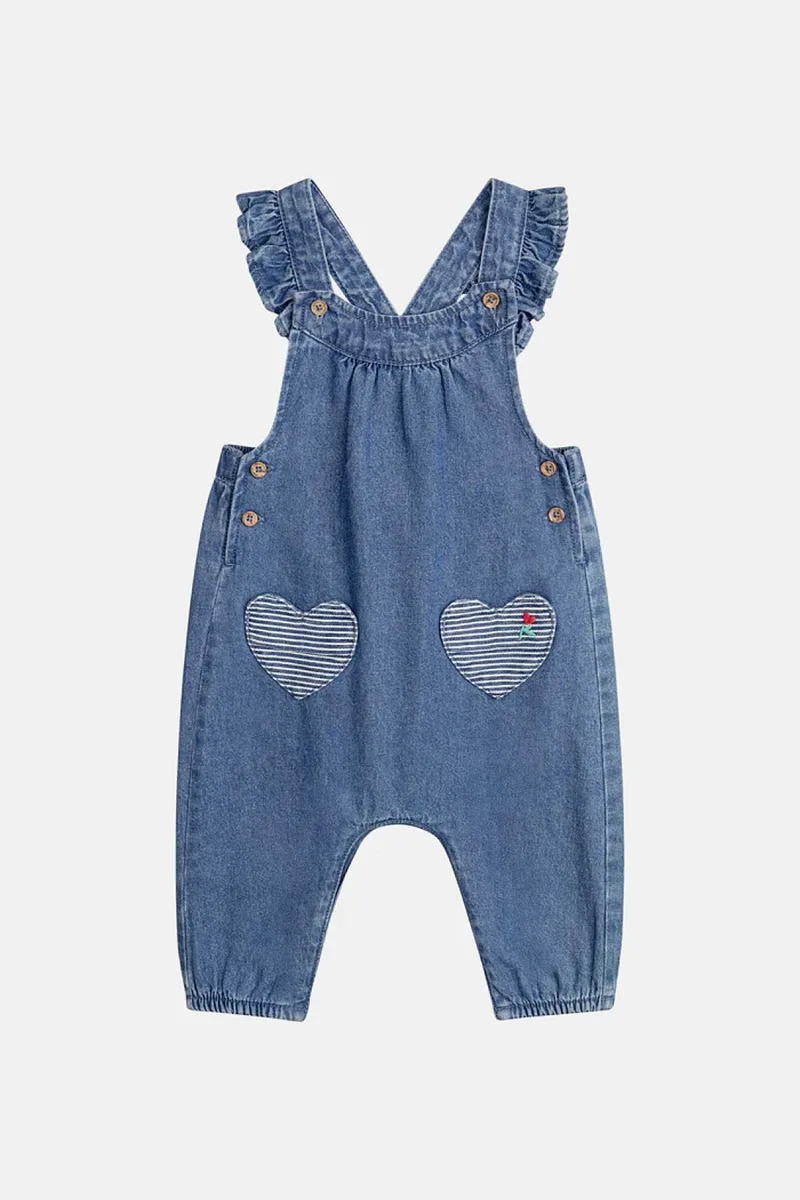 DPAM βρεφική denim σαλοπέτα για κορίτσια "Cute" - 370642 Denim Blue