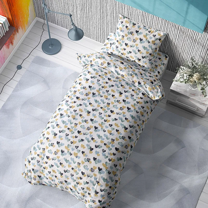 Παπλωματοθήκη Μεμονωμένη Μονή 160X240 Dimcol Hearts 11 (160x240)