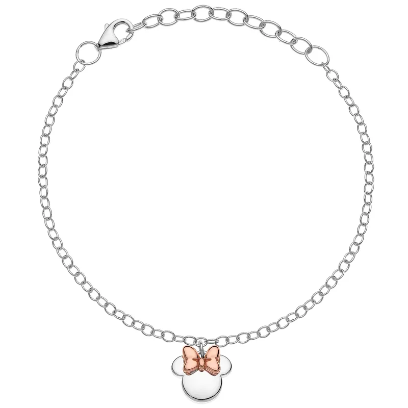 DISNEY Βραχιόλι Παιδικό Από Δίχρωμο Ασήμι Minnie Mouse BS00034TL-55.CS