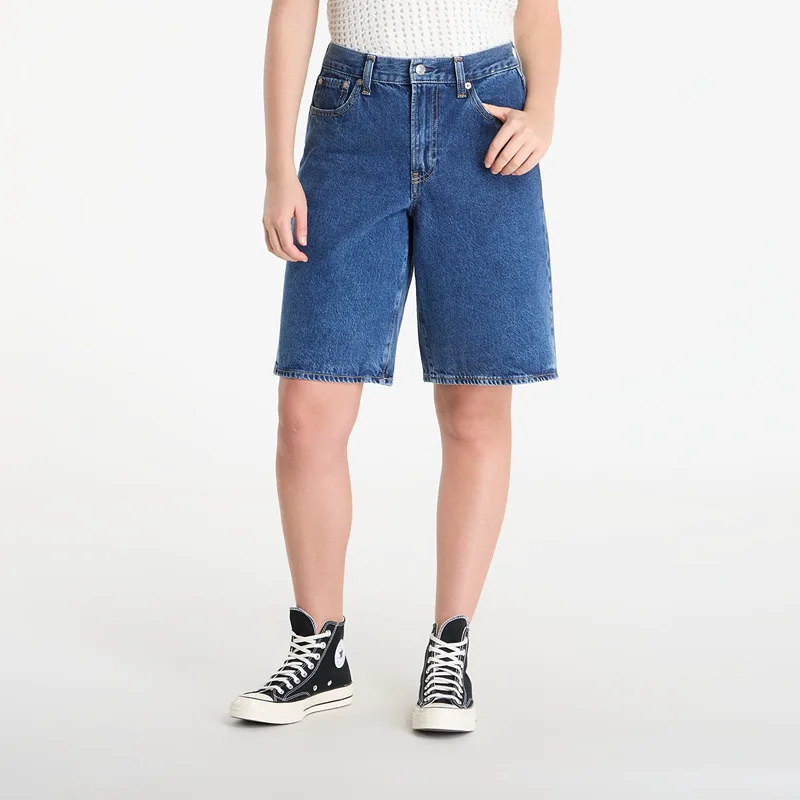 Σορτς GAP Denim Longline Mid Rise Short Dark Blue W29