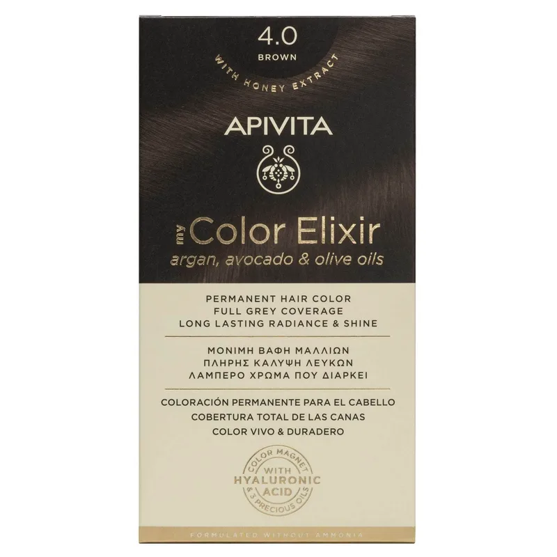 APIVITA My Color Elixir Νο4,0 Φυσικό Καστανό 50&75ml