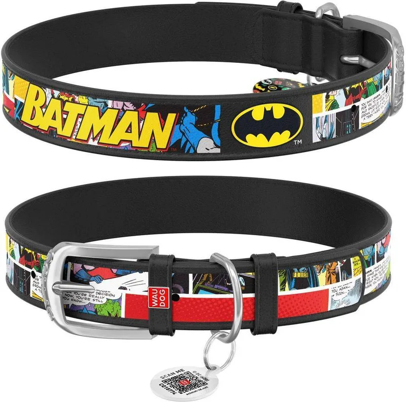 ΠΕΡΙΛΑΙΜΙΟ WAUDOG BATMAN1 ΜΑΥΡΟ (25MM / 37-48CM)