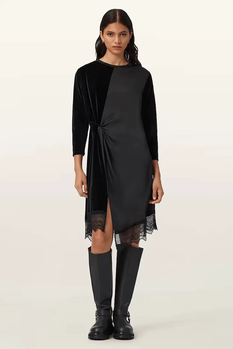 Βελούδινο φόρεμα AllSaints