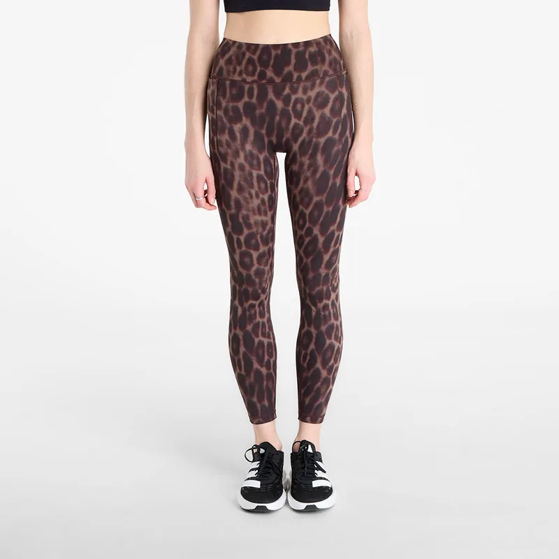 Κολάν adidas Optime Power Leopard 7/8 Leggings Black/ Almost Yellow XS