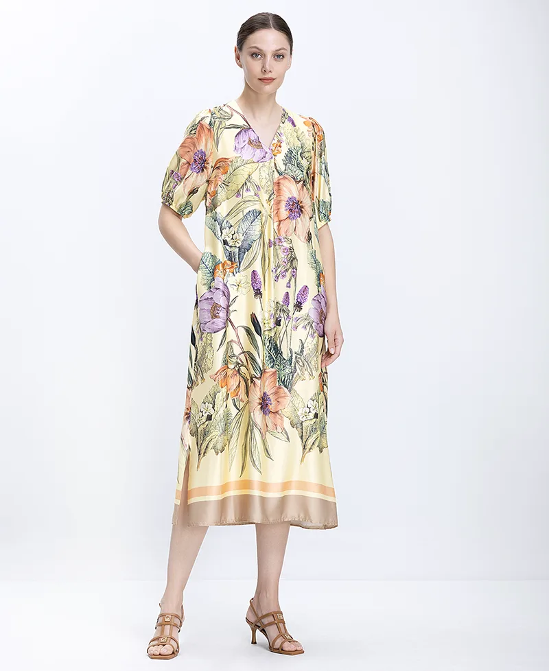 Γυναικείο Φόρεμα Σε Α Γραμμή Με Floral Σχέδιο