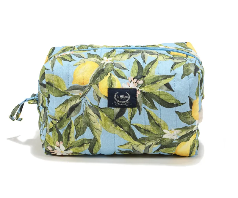 Mollet Quilted Cosmetic Bag - Positano- Rafaello