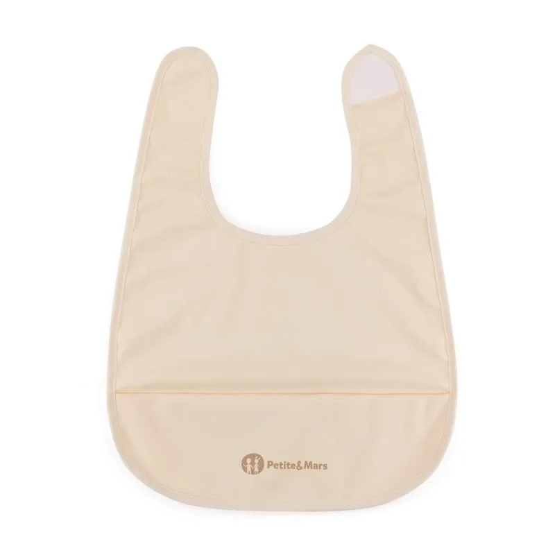 Petite&Mars PU Nate 6m+ σαλιάρα Desert Sand 1 τμχ