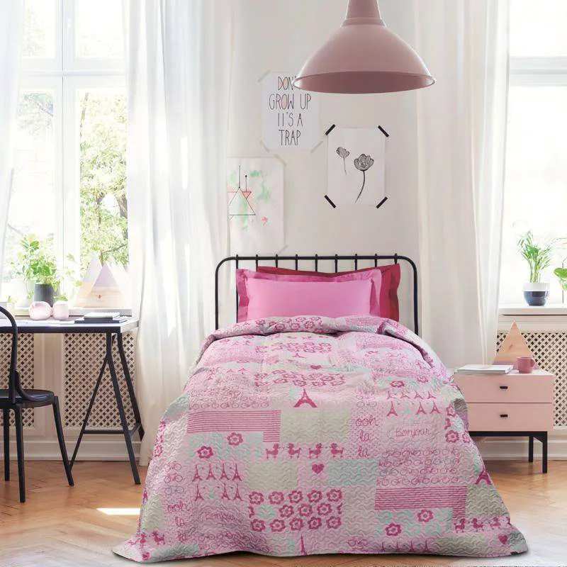 ΚΟΥΒΕΡΛΙ ΜΟΝΟ DAS HOME KID MICRO 160Χ240 ΡΟΖ ΣΧ.4685