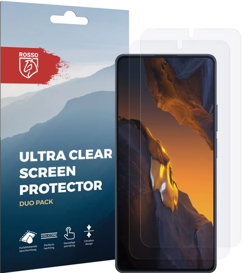 Κόκκινο Ultra Clear Screen Protector - Μεμβράνη Προστασίας Οθόνης - Xiaomi Poco F5 - 2 Τεμάχια (8719246401107)