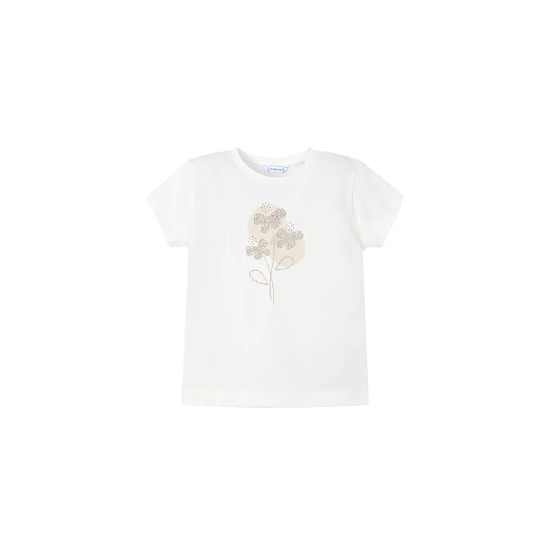 Mayoral T-Shirt 174 Εκρού Regular Fit