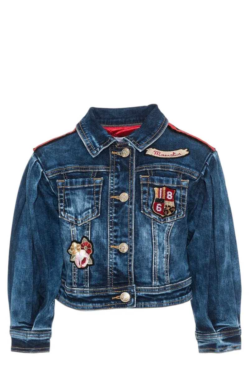 Μπουφάν Monnalisa Denim Giubbotto Jeans Fashion 194105AJ 4015-0055 Κορίτσι