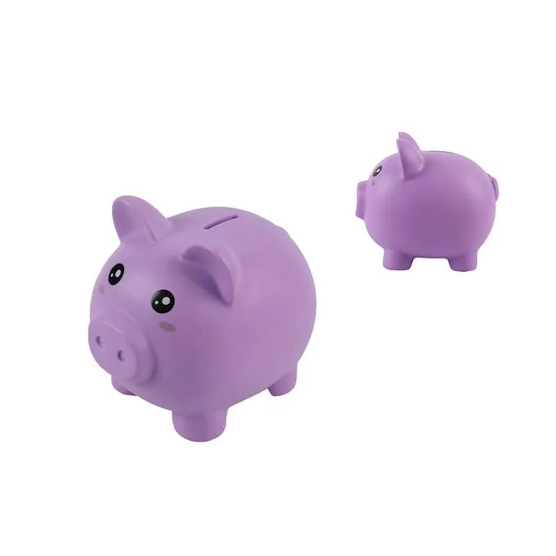 Κουμπαράς I-Total Πλαστικός Purple Pig 18x15x16cm XL2497K