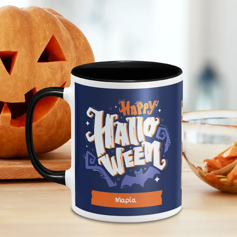 Happy Halloween - Κούπα - Μαύρο - Μαγική
