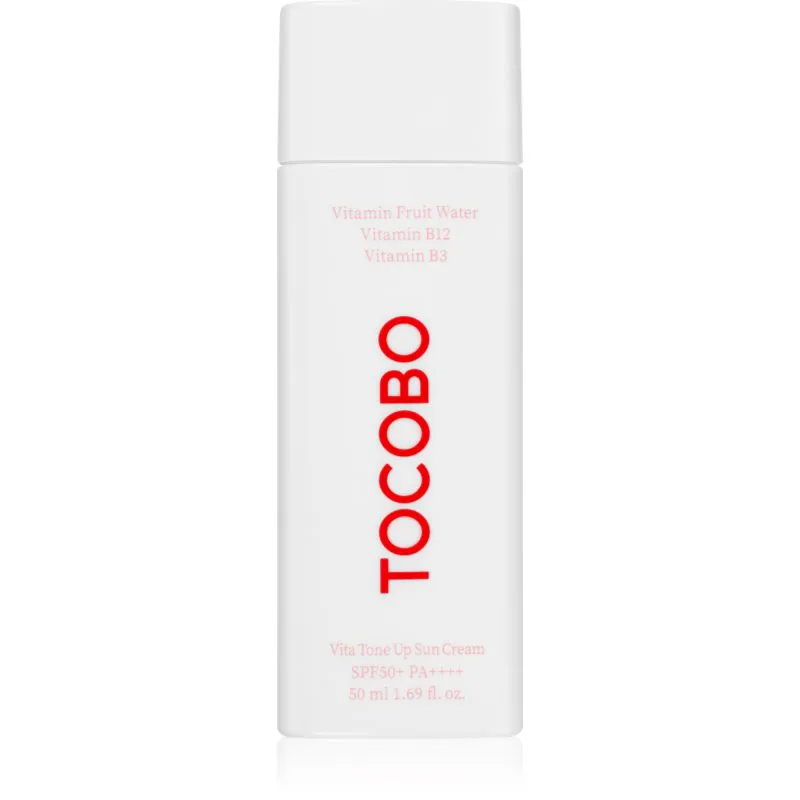 TOCOBO Vita Tone Up Sun Cream ελαφρύ προστατευτικό τζελ-κρέμα για ενοποίηση τόνου της απόχρωσης δέρματος SPF 50+ 50 ml