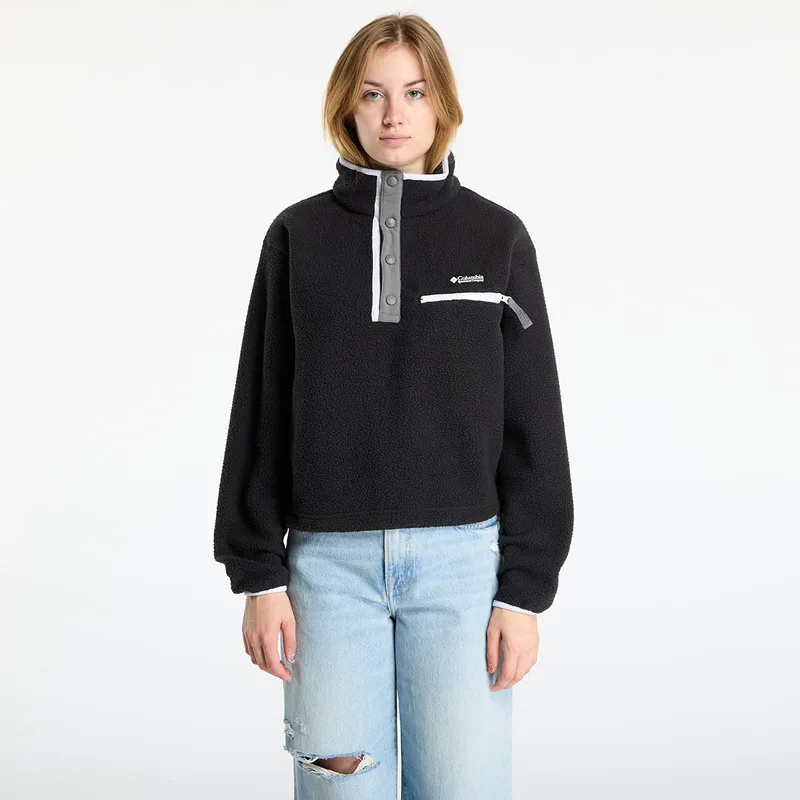 Φούτερ Columbia Helvetia™ II Cropped Half Snap Fleece Black L