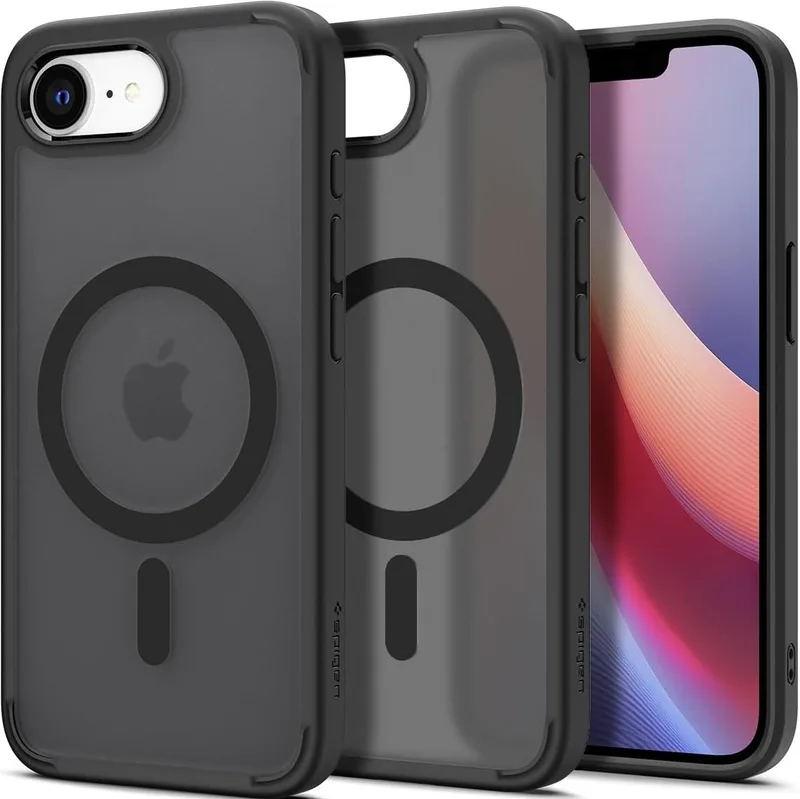 Θήκη iPhone 17e / 16e Spigen Ultra Hybrid MagFit Σκληρή με MagSafe - Frost Black (ACS09144)